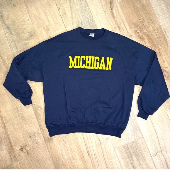 Vintage University of Michigan Wolverines Crewneck Sweatshirt Mens 2XL - Picture 1 of 5
